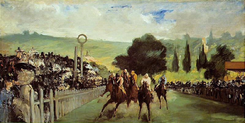 Edouard Manet Course De Chevaux A Longchamp France oil painting art